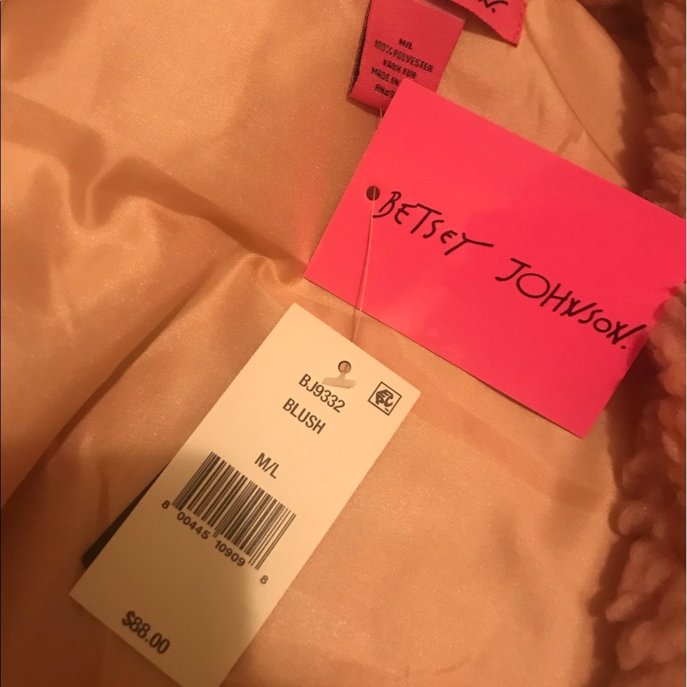 Betsey Johnson pink vest